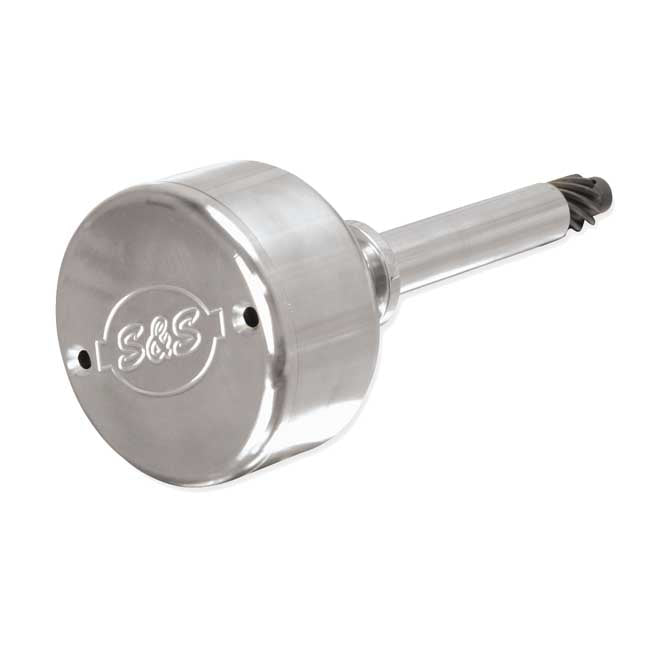 S&S, Billet 36-69 Big Twin Electronic Distributor. Flat Cover for 36-69 Oem Big Twin With 998887 Circuit Breaker Gear; S&S Sh (Early Shovel Style) With Pre-1970 Style Crankcases