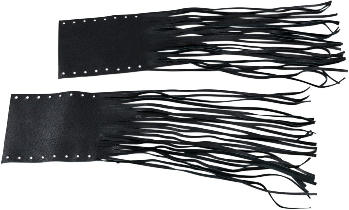 Drag Specialties Fringed Leather Grip Covers #DS243061