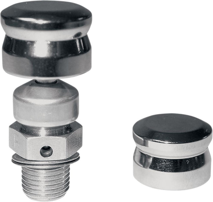 Drag Specialties Compression Release Caps Chrome - Part #09500101 - Hogparts UK