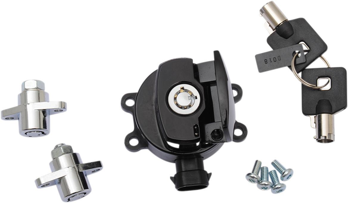 Drag Specialties Side Hinge Ignition Switch Black - Part #21060412 - Hogparts UK