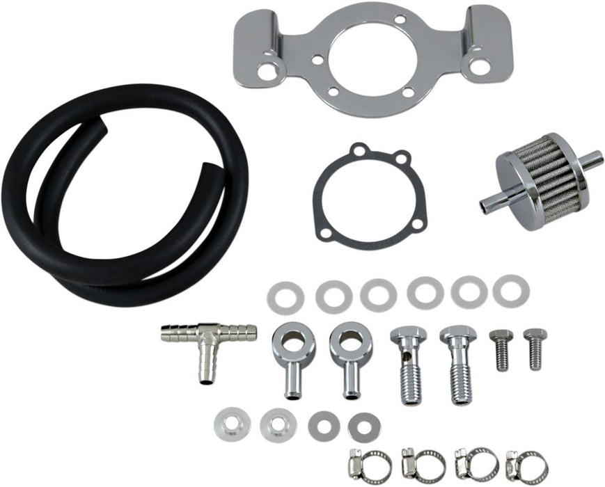 Drag Specialties Crankcase Breather/Support Bracket Kit - Part #DS289126 - Hogparts UK