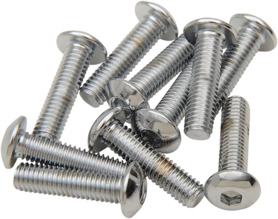 Drag Specialties Button-Head Bolt 10-32X1 Chrome - Part #DS190828 - Hogparts UK