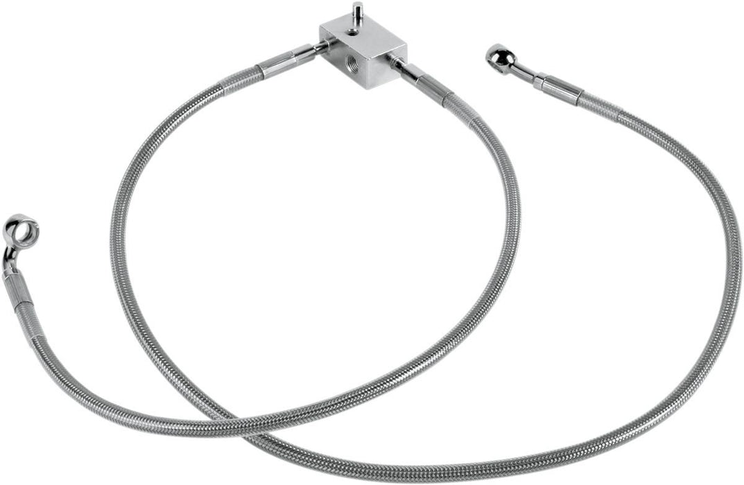 Drag Specialties Rear Brake Line Stainless Steel - Part #12042744 - Hogparts UK