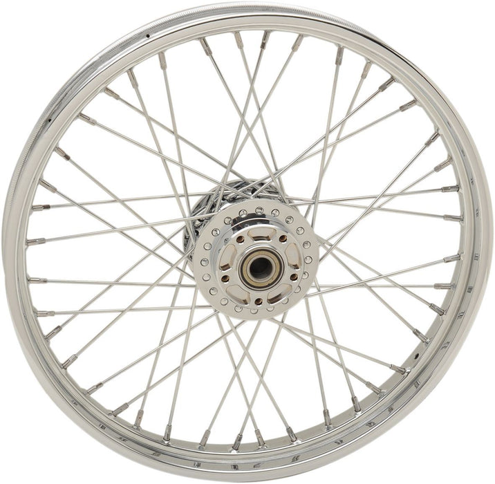Drag Specialties Wheel 40 Spoke 21" X 2.15" Front Chrome - Part #02030623 - Hogparts UK
