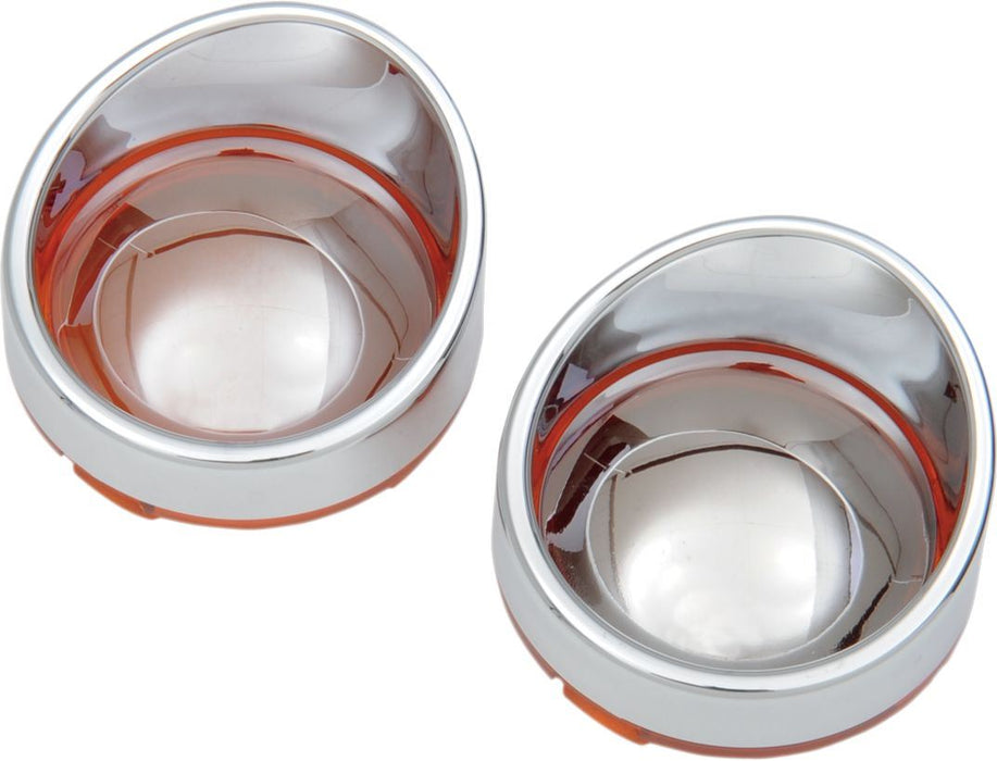 Drag Specialties Replacement Lens Oem Deuce-Style Amber/Mirror W/ Visor - Part #20200400 - Hogparts UK