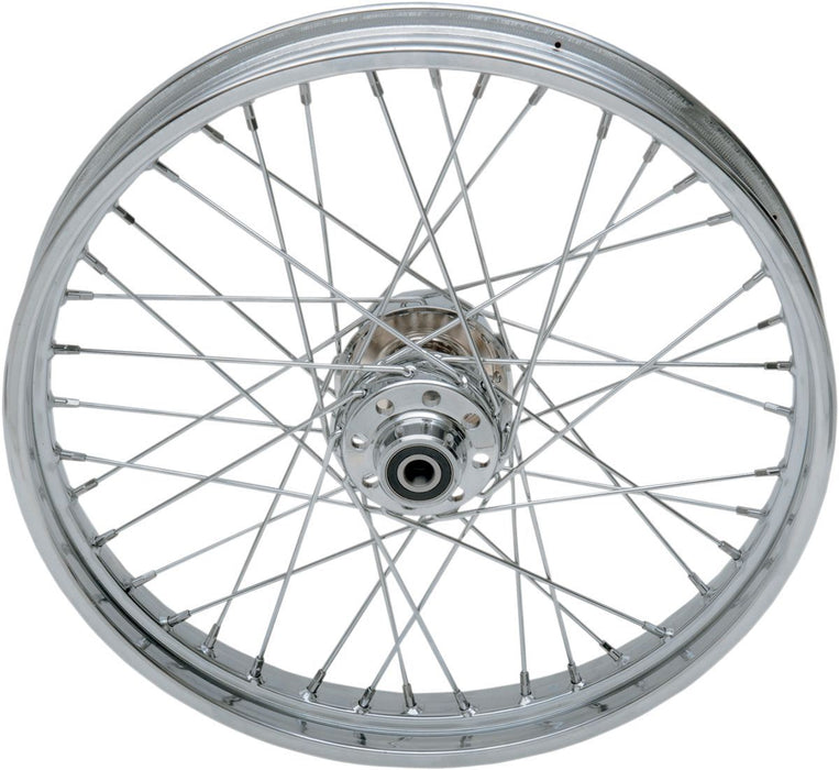 Drag Specialties Front Wheel 21X2.15 Single-Disc Chrome - Part #02030411 - Hogparts UK