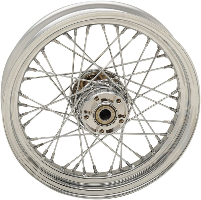 Drag Specialties Wheel Rear 40 Spoke 16" X 3" Chrome - Part #02040524 - Hogparts UK