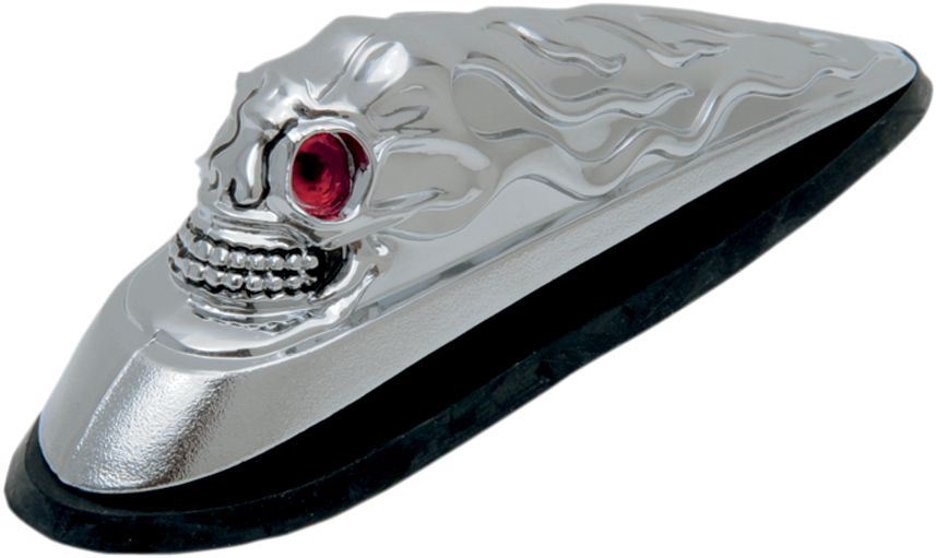 Drag Specialties Skull Head W/ Red Eyes Front Fender Ornament - Part #DS287533 - Hogparts UK