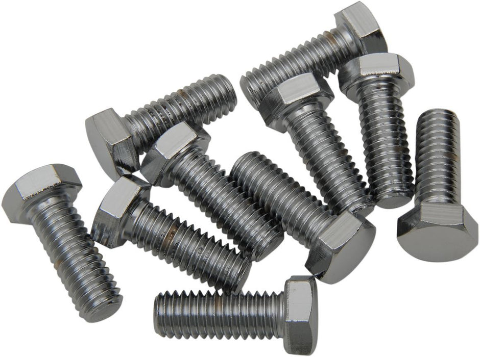 Drag Specialties Hex-Head Bolt 3/8-16X0.75 Chrome - Part #DS190619 - Hogparts UK