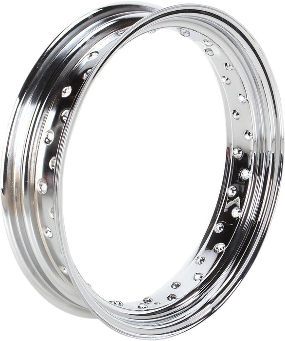 Drag Specialties Rim 18X3.50 40-Spoke Steel Chrome - Part #02100022 - Hogparts UK