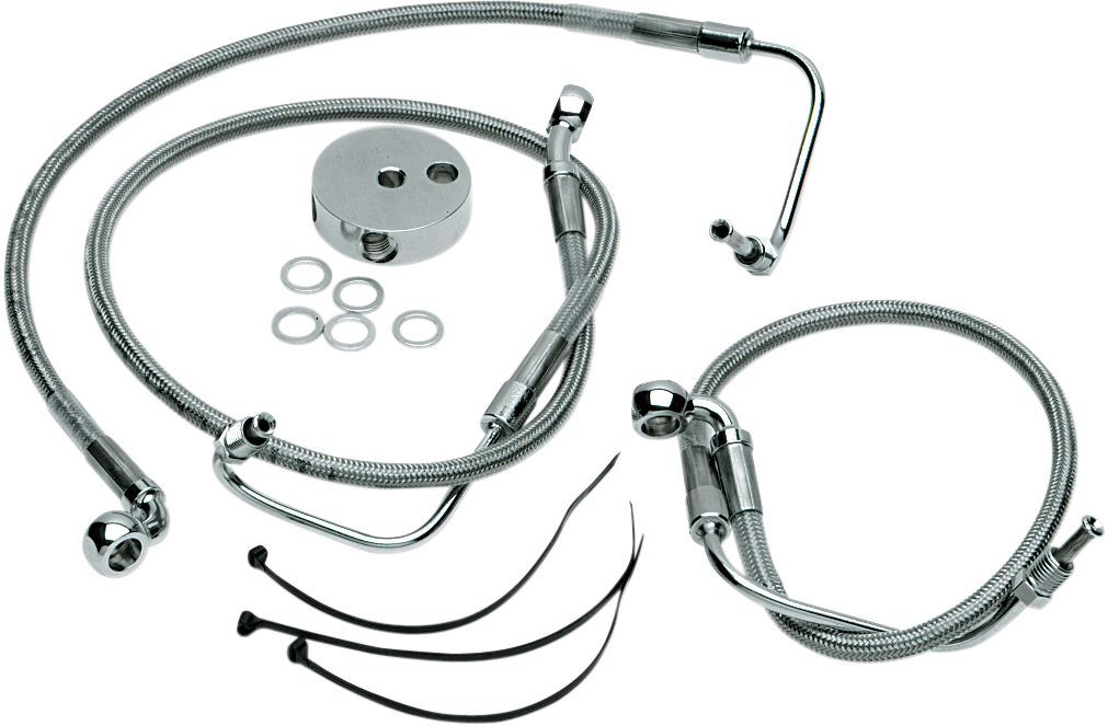 Drag Specialties Front Brake Line Stainless Steel - Part #12042756 - Hogparts UK