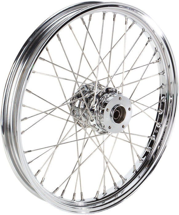 Drag Specialties Front Wheel 21X2.15 Single-Disc 40-Spoke Chrome - Part #02030084 - Hogparts UK
