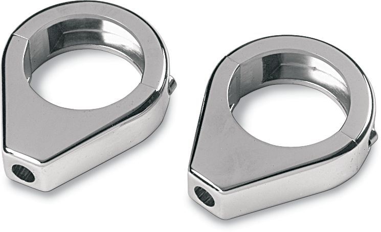 Drag Specialties Turn Signal Fork Clamp Chrome 41Mm - Part #DS222190 - Hogparts UK