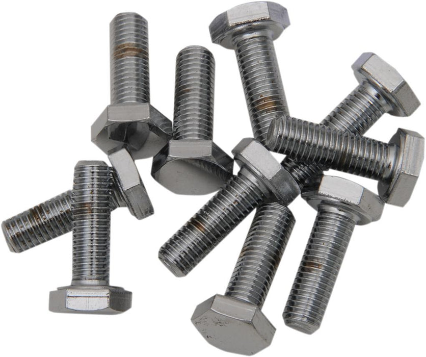 Drag Specialties Hex-Head Bolt 1/4-28X0.875 Chrome - Part #DS190628 - Hogparts UK
