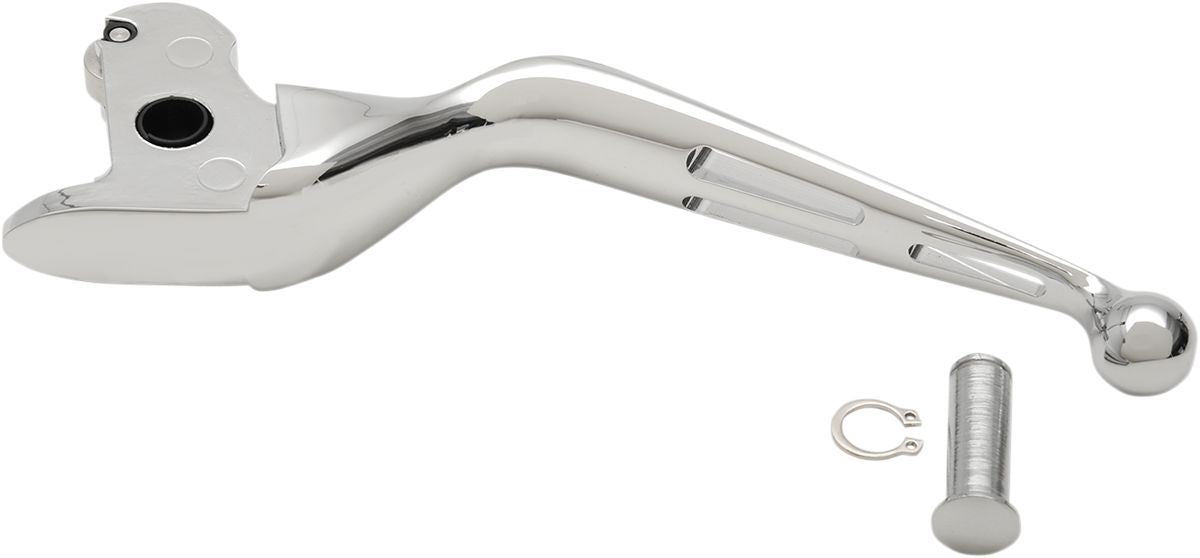 Drag Specialties Clutch Lever Slotted Wide Blade Chrome - Part #06130942 - Hogparts UK