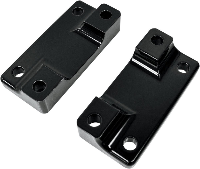 Drag Specialties Fender-To-Fork Adapter For FLSTF-Fender Black - Part #14100064 - Hogparts UK