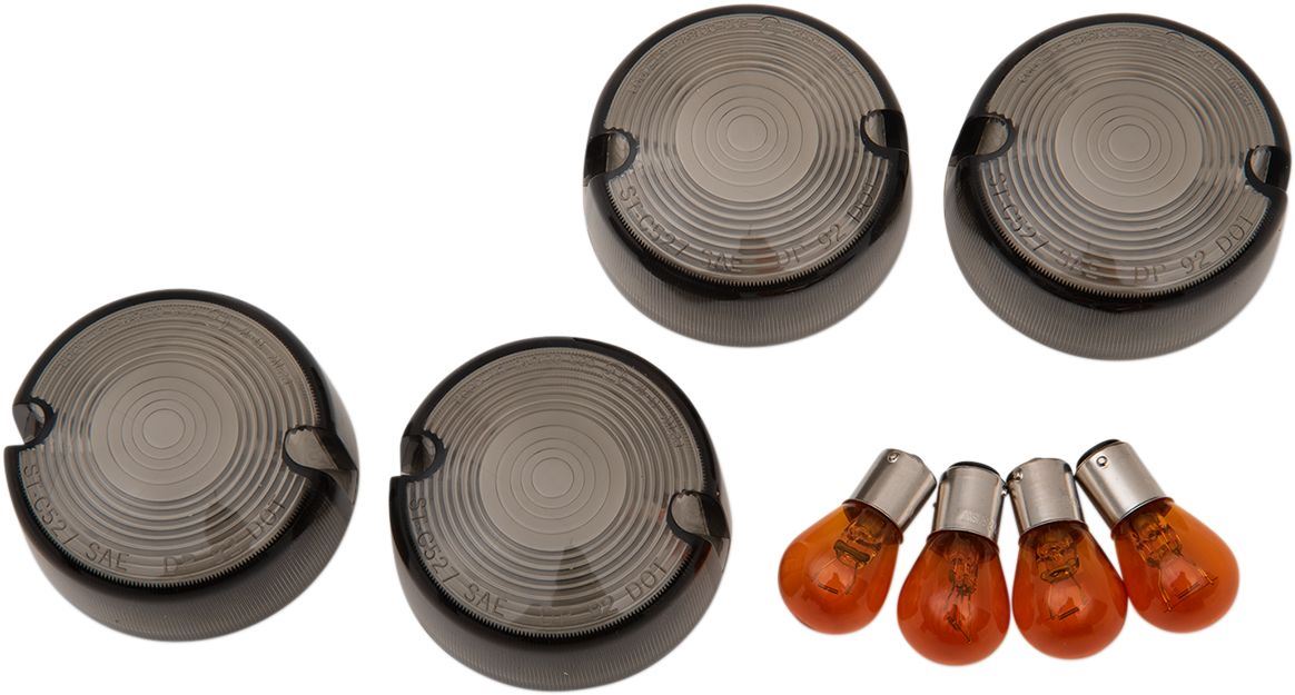 Drag Specialties Turn Signal Lens Domed Smoke - Part #09066317 - Hogparts UK