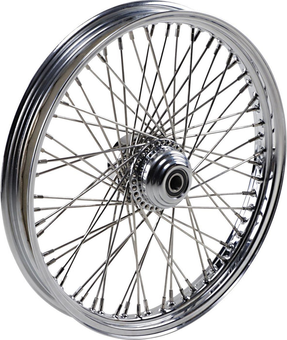 Drag Specialties Front Wheel 21X2.15 Single-Disc 60-Spoke Chrome - Part #02030397 - Hogparts UK