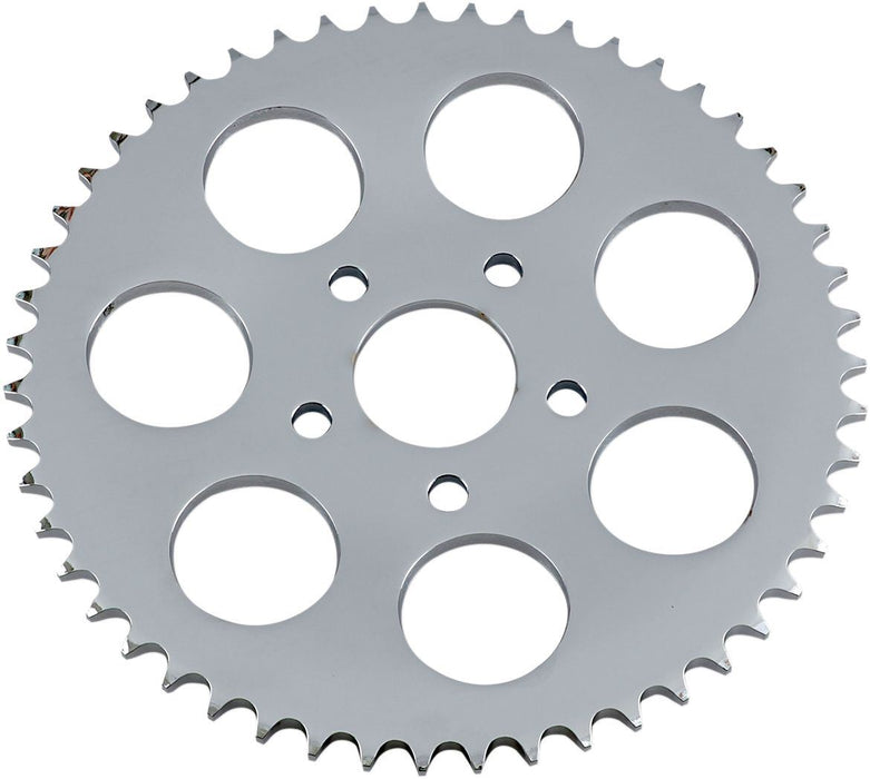Drag Specialties Rear Chain Sprocket Dished 51T Steel/Chrome - Part #DS325341 - Hogparts UK
