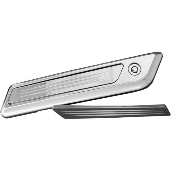 Accutronix Latch Cover Insert Saddlebag Diamond Chrome - Part #131637 - Hogparts UK