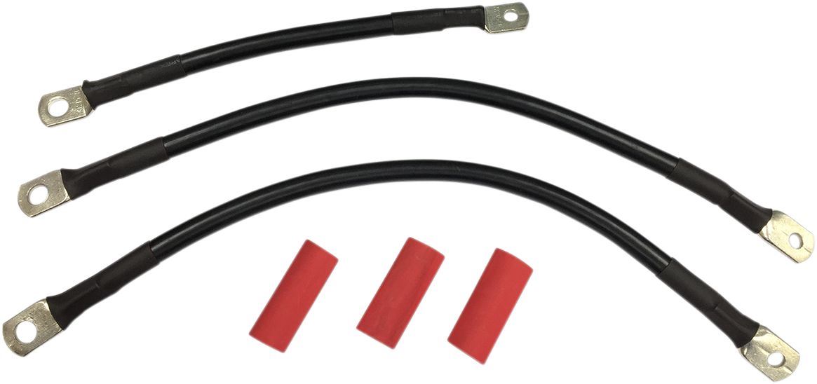 Drag Specialties Battery Cable Kit Black - Part #21130661 - Hogparts UK