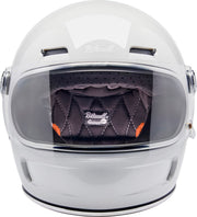 Biltwell Gringo SV Helmet Gloss White XL Full Face Each