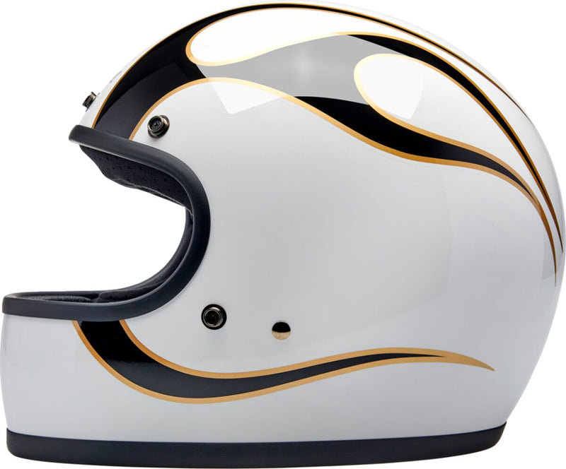 Biltwell Gringo Helmet Black Gold White S Full Face Each