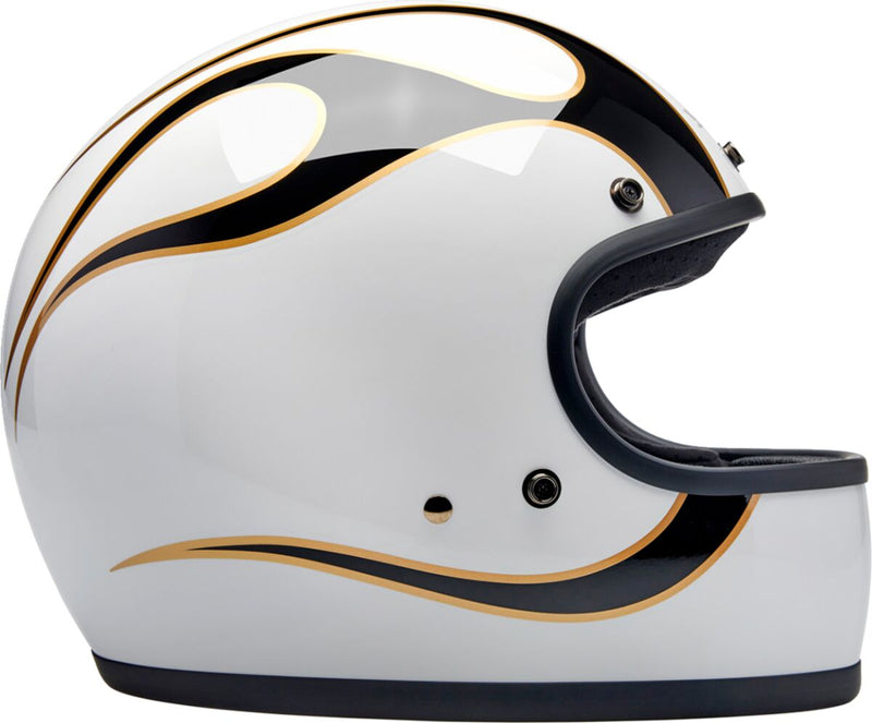Biltwell Gringo Helmet Black Gold White S Full Face Each