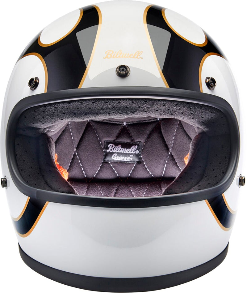 Biltwell Gringo Helmet Black Gold White S Full Face Each