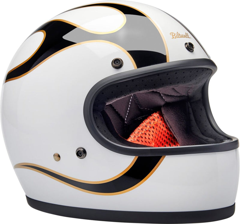 Biltwell Gringo Helmet Black Gold White S Full Face Each