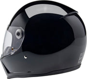 Biltwell Lane Splitter 22.06 Helmet Black Gloss XS Full Face Each