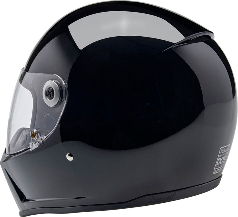Biltwell Lane Splitter 22.06 Helmet Black Gloss XS Full Face Each