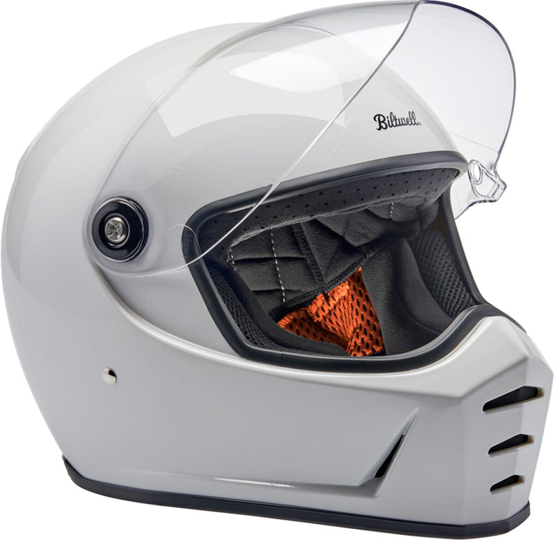 Biltwell Lane Splitter 22.06 Helmet Gloss White Full Face Each