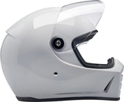 Biltwell Lane Splitter 22.06 Helmet Gloss White XL Full Face Each