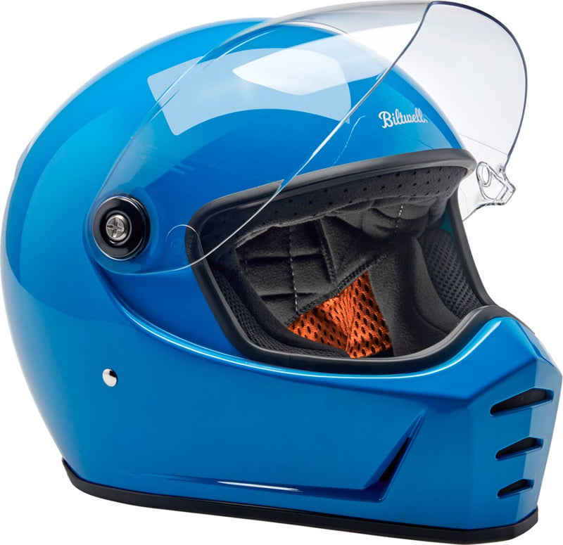 Biltwell Lane Splitter 22.06 Helmet Blue Gloss Full Face Each