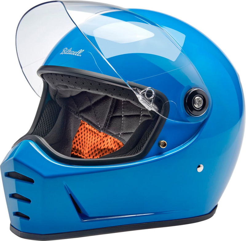 Biltwell Lane Splitter 22.06 Helmet Blue Gloss Full Face Each