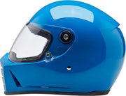 Biltwell Lane Splitter 22.06 Helmet Blue Gloss Full Face Each