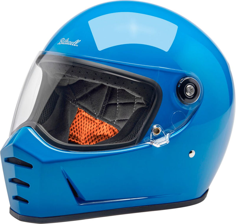 Biltwell Lane Splitter 22.06 Helmet Blue Gloss XL Full Face