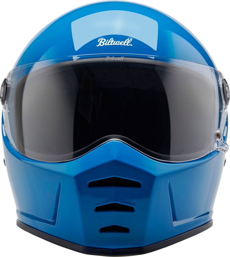 Biltwell Lane Splitter 22.06 Helmet Blue Gloss XL Full Face Each