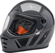 Biltwell Lane Splitter 22.06 Helmet Black Gloss Grey XL Full Face