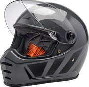 Biltwell Lane Splitter 22.06 Helmet Black Gloss Grey XL Full Face Each