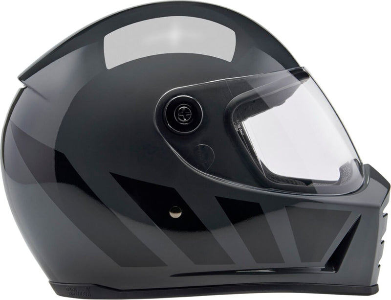 Biltwell Lane Splitter 22.06 Helmet Black Gloss Grey XL Full Face Each