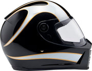 Biltwell Lane Splitter 22.06 Helmet Black Gloss White Full Face Each