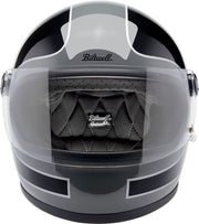 Biltwell Gringo S Tracker Helmet Black Gloss Grey Full Face Each