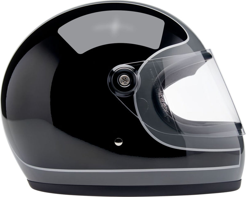 Biltwell Gringo S Tracker Helmet Black Gloss Grey XL Full Face Each