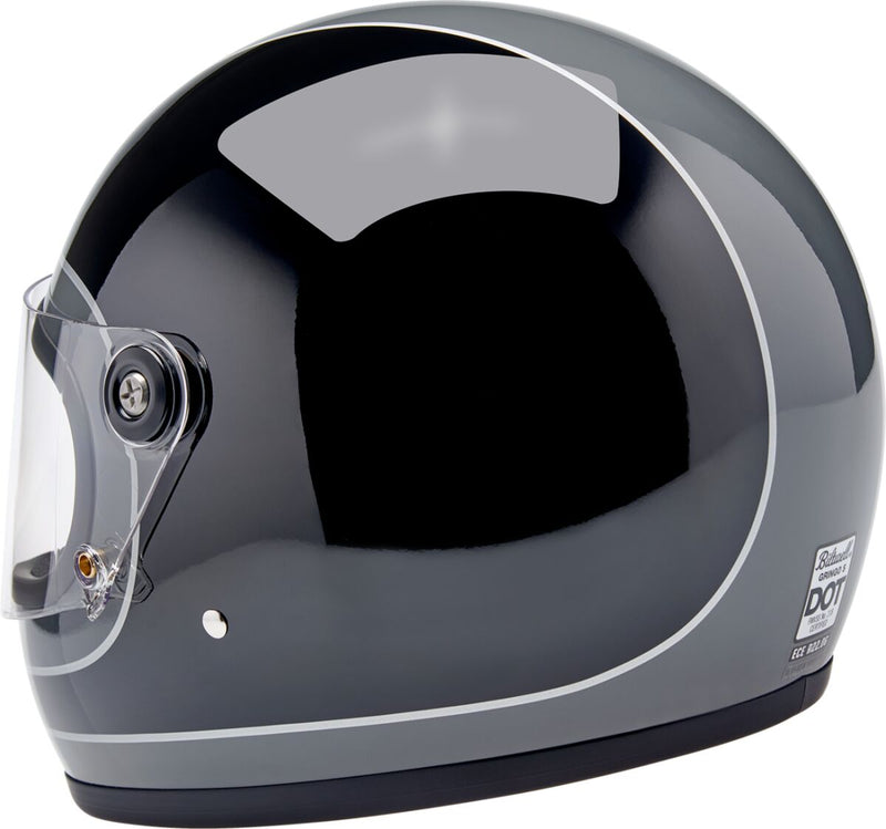 Biltwell Gringo S Tracker Helmet Black Gloss Grey XL Full Face Each