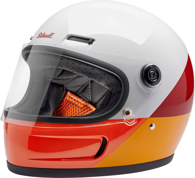 Biltwell Gringo SV Helmet Gloss Orange Red Full Face
