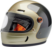 Biltwell Gringo SV Helmet Gloss Grey Brown Full Face