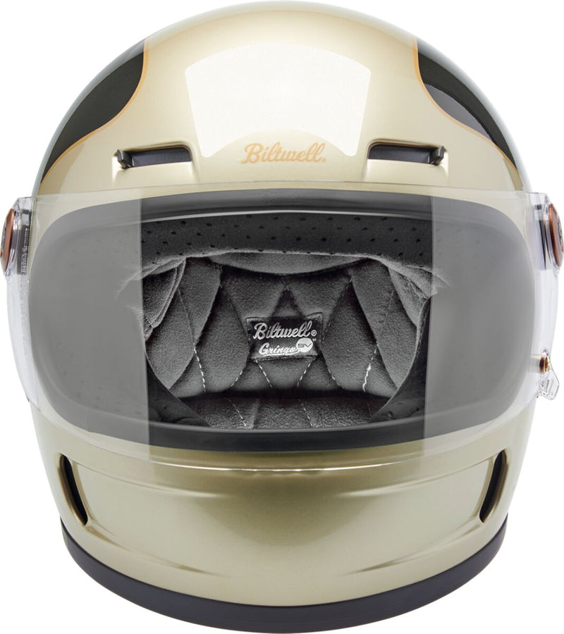 Biltwell Gringo SV Helmet Gloss Grey Brown XL Full Face Each