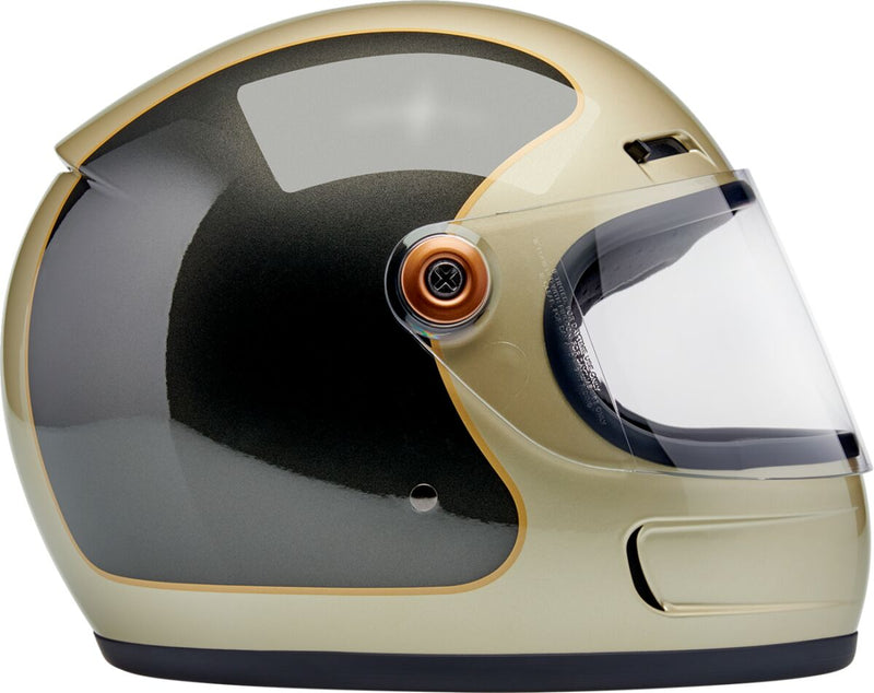 Biltwell Gringo SV Helmet Gloss Grey Brown XL Full Face Each